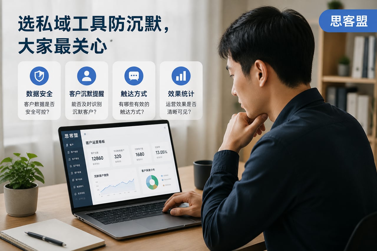 客户加企微易沉默?选私域SCRM别踩这几个坑 · 选私域工具防沉默,大家最关心的几个实际问题