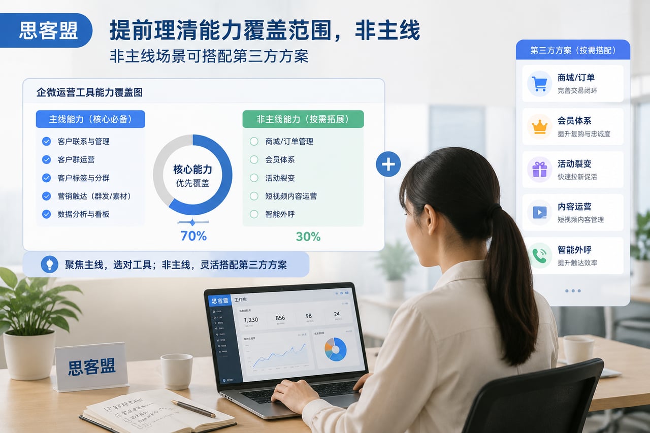 提前理清能力覆盖范围，非主线场景可搭示意